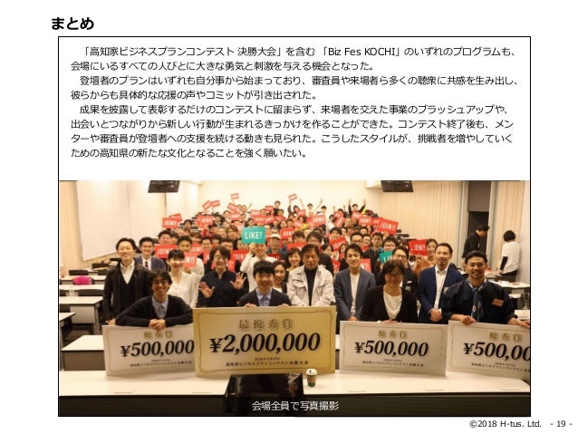 高知家ビジネスプランコンテスト 決勝大会ビジュアルレポート