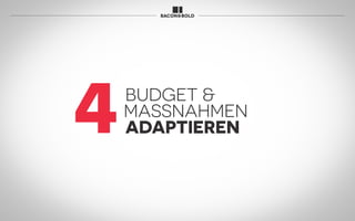 BUDGET &
MASSNAHMEN
ADAPTIEREN4
 