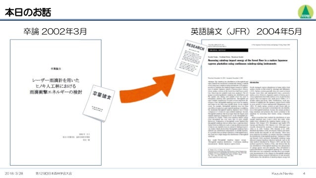 日本語の卒論を英語の投稿論文に仕立てた経験談
