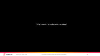 copyright Scompler GmbH (alle Rechte vorbehalten) 23Freitag, 13. April 2018
Wie steuert man Produktmarken?
 