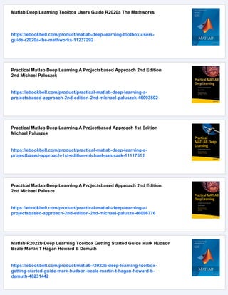 Mathworks Deep Learning Matlab Deep Learning Hdl Toolbox Ug The Mathworks Inc | PDF