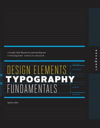 Design Elements Typography Fundamentals by Kristin Cullen