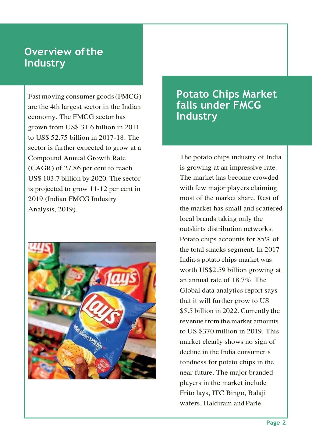 Marketing Strategy in the Indian Potato chips market