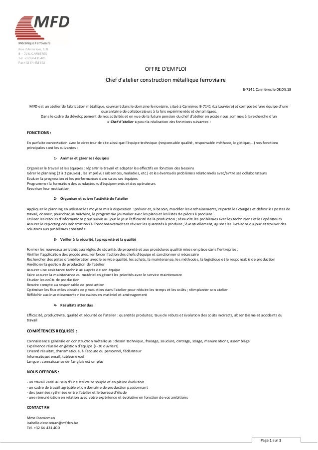 180508 chef d'atelier mfd 180508 chef d'atelier mfd