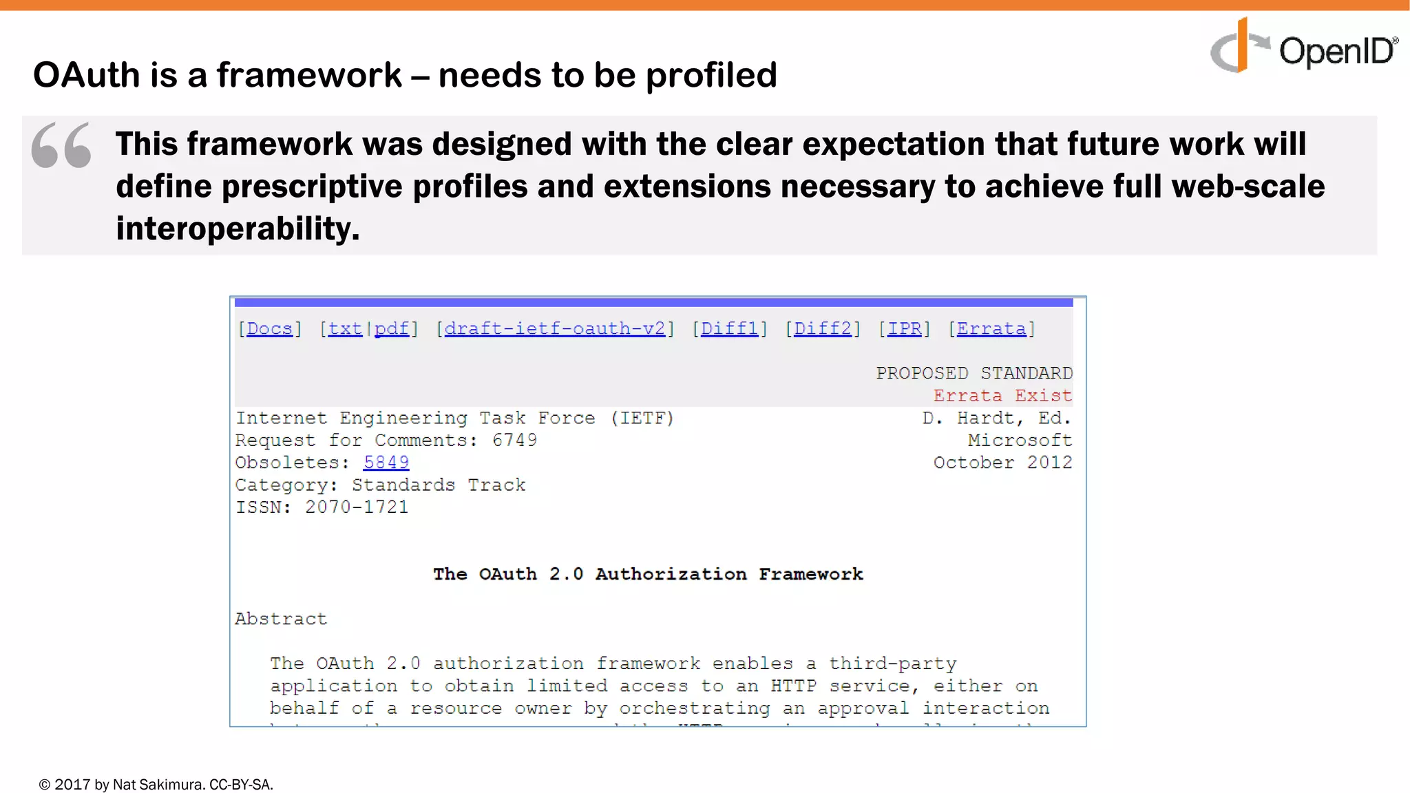 OpenID Foundation Workshop at EIC 2018 - Introduction to the FAPI Rea…