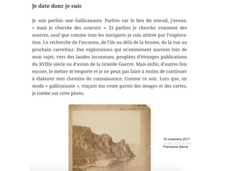 10 novembre 2017
Je date donc je suis
Francesca Sanna
 