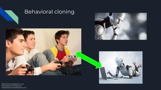 Behavioral cloning
https://www.telegraph.co.uk
https://spectrum.ieee.org
https://securityintelligence.com
 