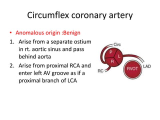 CONGENITAL CORONARY ANOMALIES AND VARIANTS, ALCAPA | PPTX