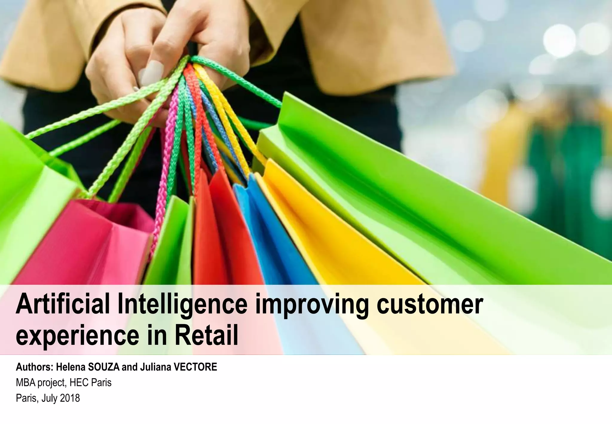 Artificial Intelligence improving customer experience in Retail | PPTX