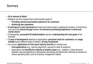 Artificial Intelligence improving customer experience in Retail | PPTX