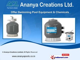 Offer Swimming Pool Equipment & Chemicals
 