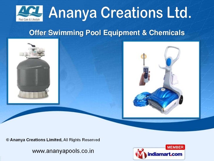 Swimming Pool Equipment & Accessories by Ananya Creations Limited, Ne…