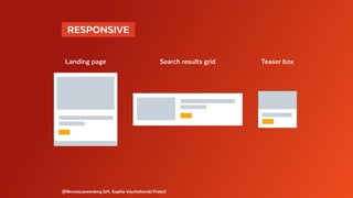 @BennoLoewenberg (aft. Sophia Voychehovski Prater)
 RESPONSIVE 
Teaser boxSearch results gridLanding page
 