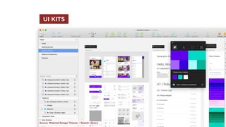   UI KITS 
Source: Material Design Themer – Sketch Library
 
