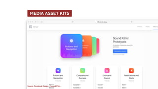 Source: Facebook Design – Sound Files
  MEDIA ASSET KITS 
 