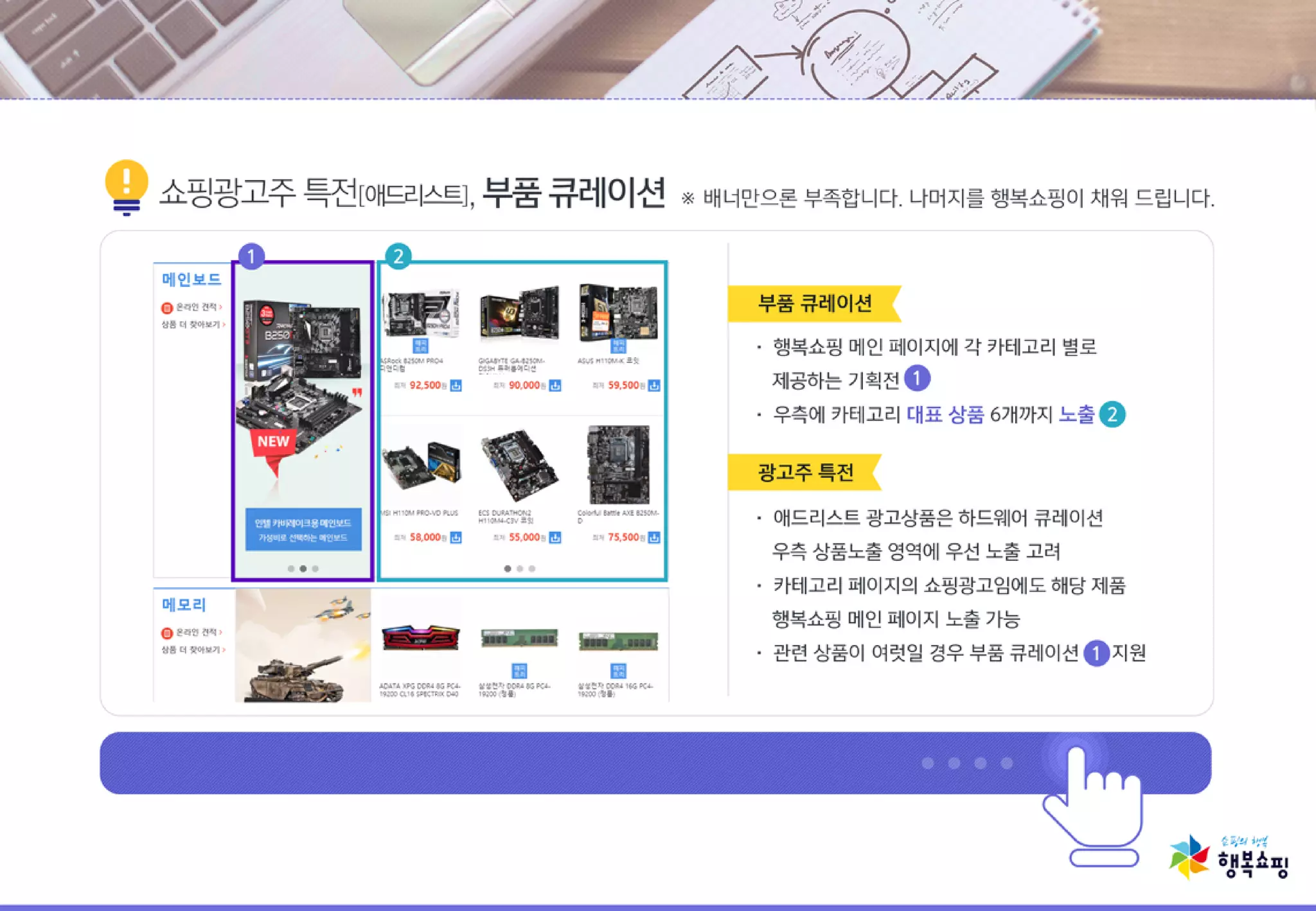 행복쇼핑 쇼핑광고 제안서