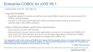 Elevating Application Performance with the latest IBM COBOL offerings | PDF