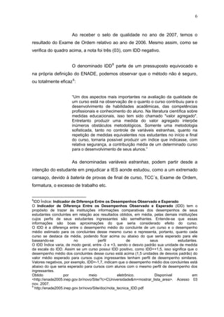 ENADE e EXAME DE ORDEM