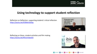 Using technology to support student reflection | PPTX