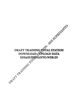 Training Total Station - Transfer Data | PDF
