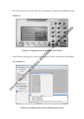 Training Total Station - Transfer Data | PDF