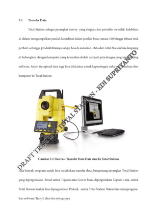 Training Total Station - Transfer Data | PDF