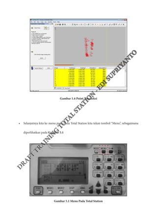 Training Total Station - Transfer Data | PDF