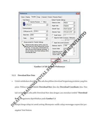 Training Total Station - Transfer Data | PDF