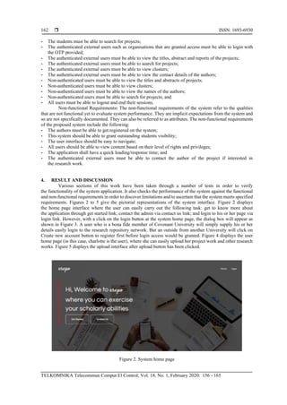 Development of a research project repository | PDF