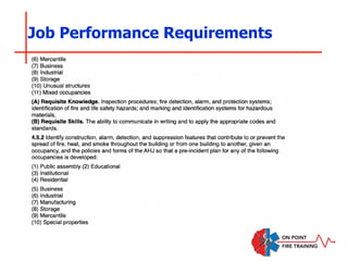 Job Performance Requirements
 