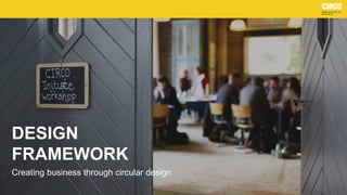 DESIGN
FRAMEWORK
Creating business through circular design
 