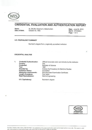 certificat BSC ossama