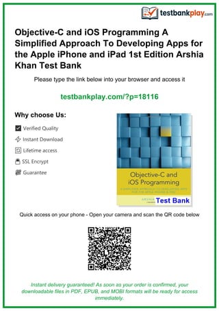 Objective-C and iOS Programming: Simplified App Development for iPhone ...