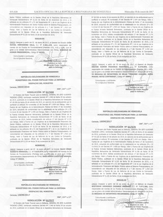 433.426 GACETA OFICIAL DE LA REPÚBLICA BOLIVARIANA DE VENEZUELA		 Miércoles 18 de enero de 2017
 