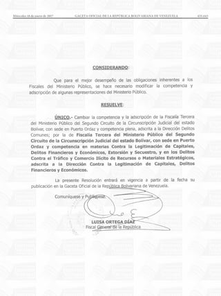 Miércoles 18 de enero de 2017		 GACETA OFICIAL DE LA REPÚBLICA BOLIVARIANA DE VENEZUELA	 433.443
 