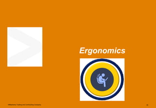 AlMashariq Trading and Contracting Company 18
Ergonomics
 