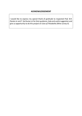 Theodolite and Its Uses