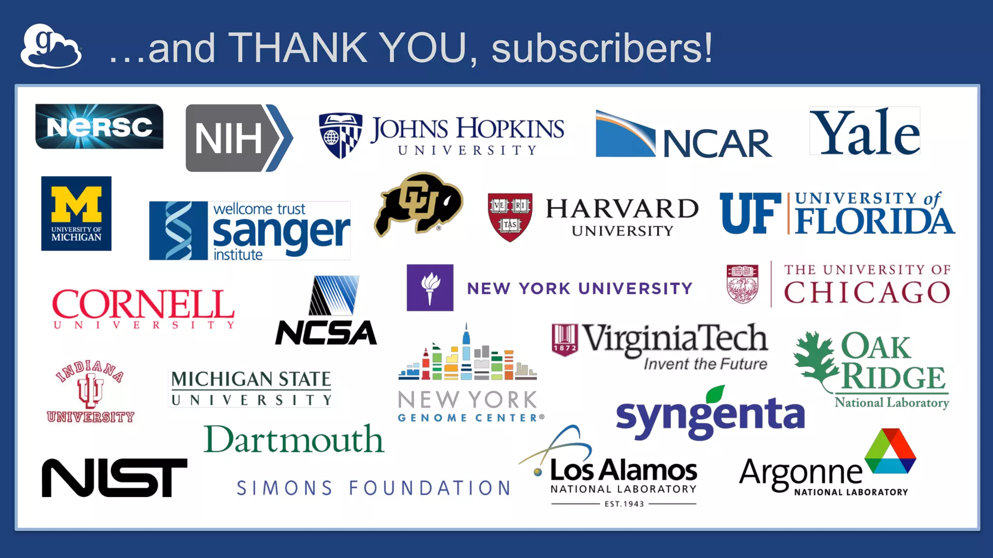 …and THANK YOU, subscribers!
 