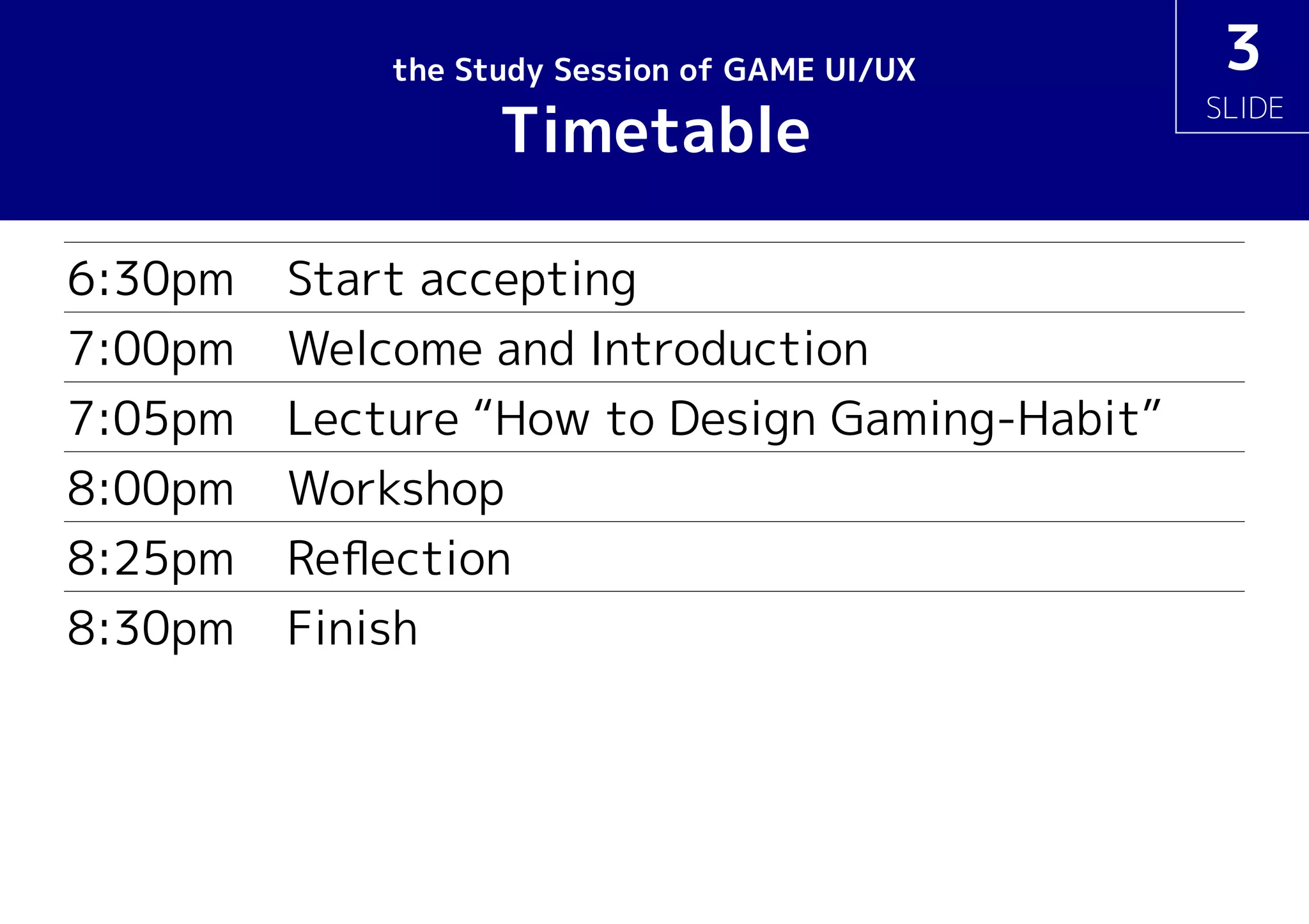 How To Design Gaming-Habit (14-Dec-2018, the Study Session of GAME UI ...