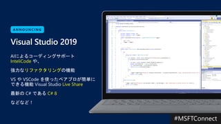 InteliCode
リファクタリング
Live Share
C# 8
 