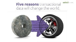 Tech Talk with Adroit Digital: Five Reasons Transactional Data Will Change the World