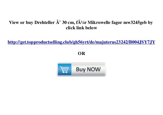 Original Product Drehteller A 30 Cm Fa R Mikrowelle Fagor Mw3245geb