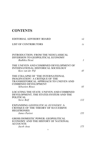 Theoretical Engagements In Geopolitical Economy Radhika Desai | PDF
