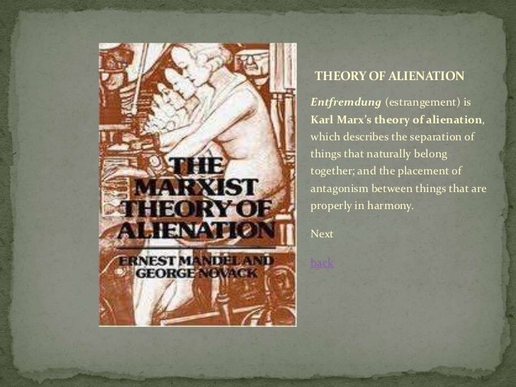 Theory of Alienation Marx and Nietzsche