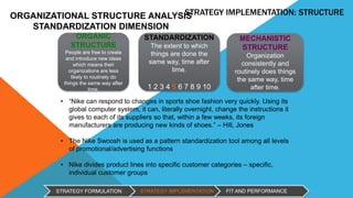 nikes organisational structure