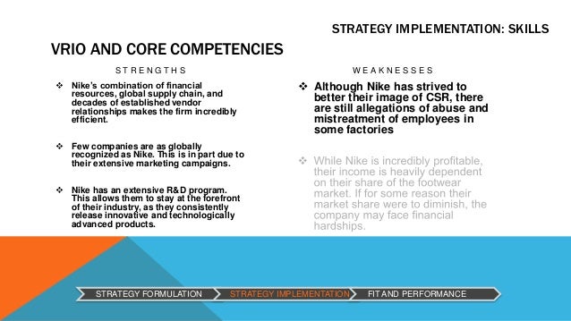 nike core competencies