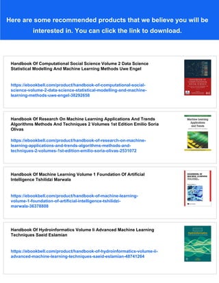 Handbook Of Machine Learning Volume 2 Optimization And Decision Making ...