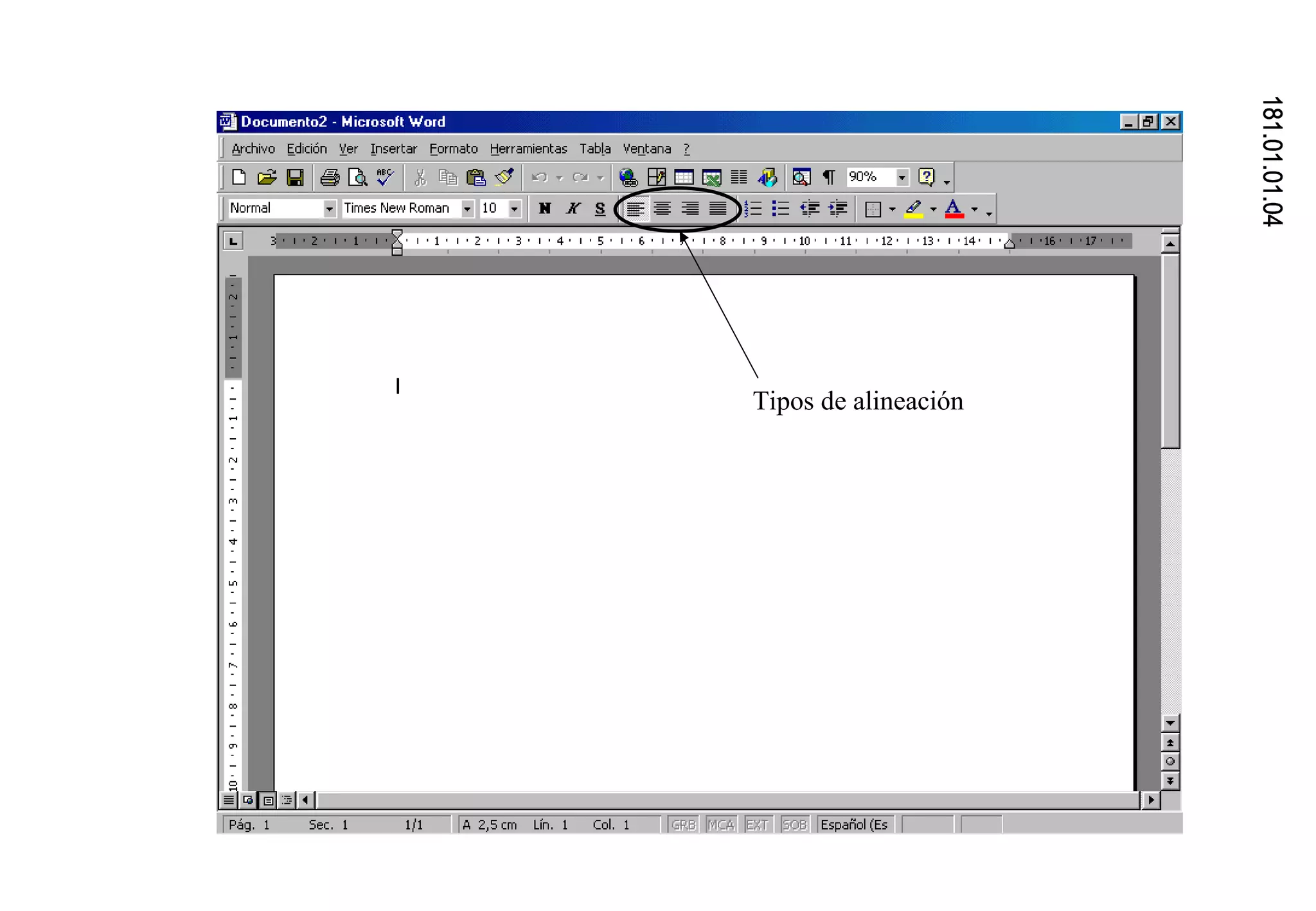 181.01.01.04 Tipos de alineación