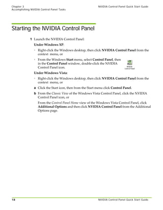 182.08 Nvidia Control Panel Quick Start Guide | PDF