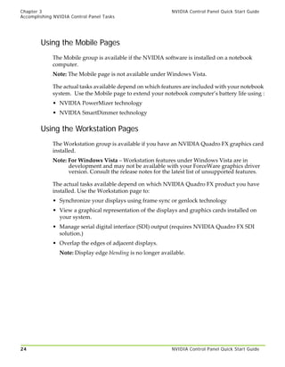 182.08 Nvidia Control Panel Quick Start Guide | PDF